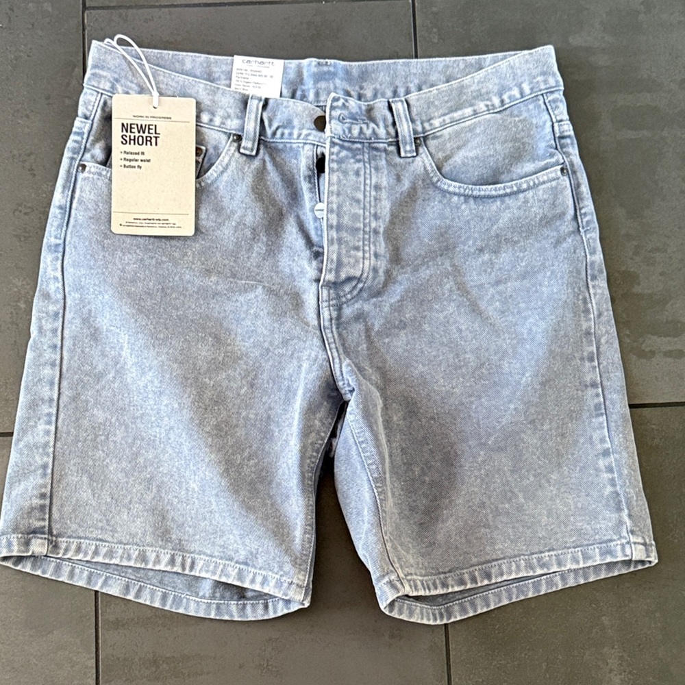 Carhartt WIP Light Wash Jean Shorts